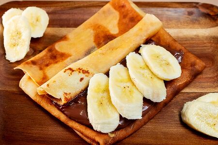 Банан-Nutella-блин