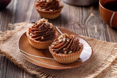 Корзиночка со сгущенкой