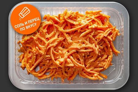 Салат из моркови с майонезом и чесноком