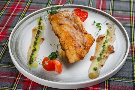 Филе судака на картофельном гратене