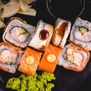 Дуо с лососем и угрем