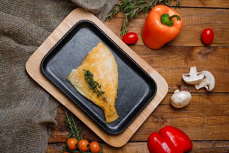 Камбала жареная