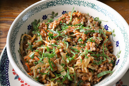 Гречка с капустой