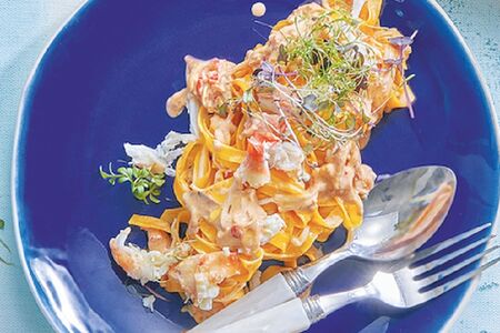 Тальятелле с крабом