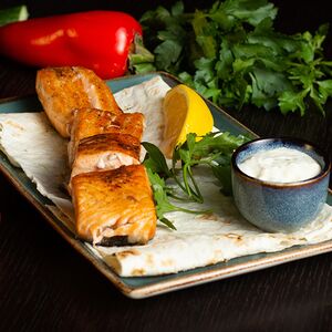 Шашлык из филе лосося