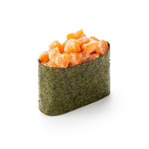 Острые суши с лососем