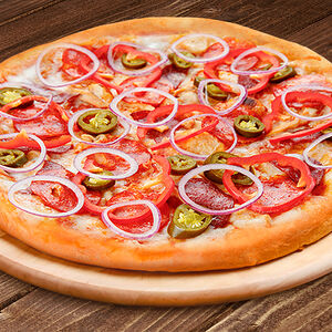 Пицца Дьябло 30 см на тонком тесте