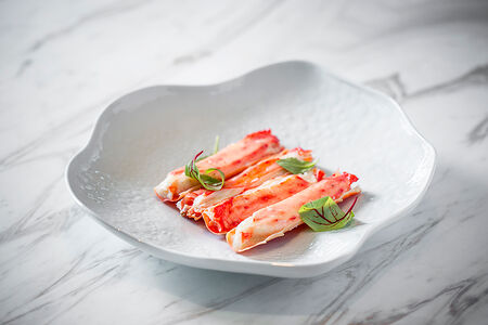 Фаланга краба с теплым маслом