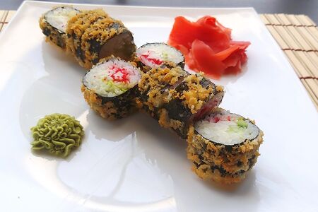 Ролл Калифорния жареная