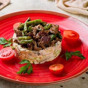 Салат с говядиной