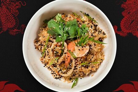 Рис с морепродуктами