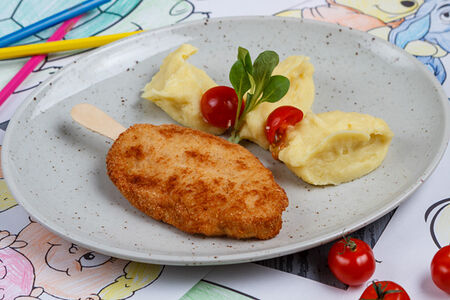Куриная котлетка с пюре
