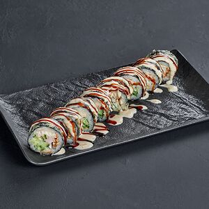 Темпура ролл с угрем и креветкой