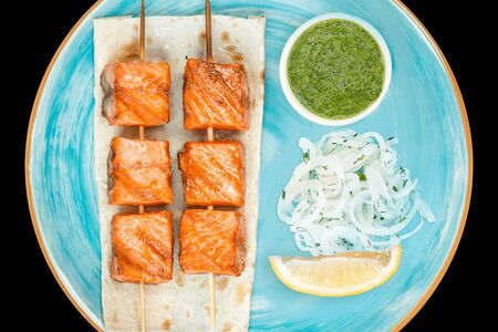 Шашлык из лосося