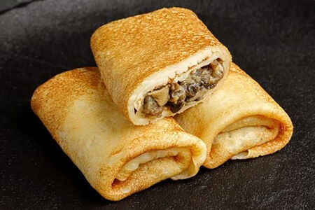 Блинчики с грибами