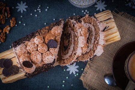 Рулет Бисквитный шоколадный