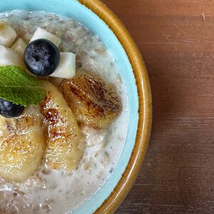 Овсяная каша с бананом