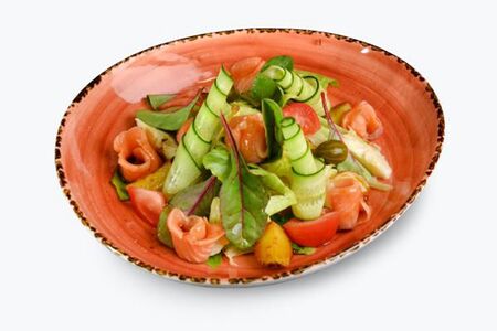 Fresh-salad со слабосоленым лососем