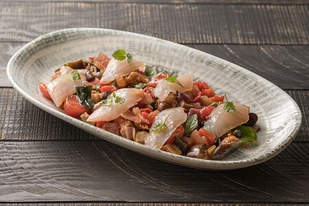 Капоната с филе белой рыбы