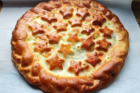 Пирог с яблоком и корицей