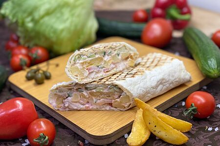 Шаурма с картошкой фри