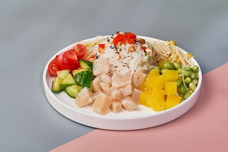 Поке с гребешком