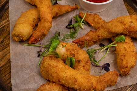 Креветки в панировке