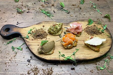 Фирменные тапасы на драниках №2