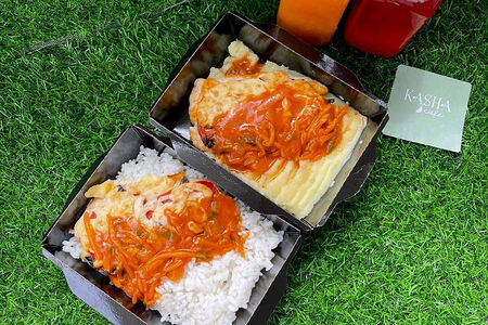 Курица по-французски с гарниром