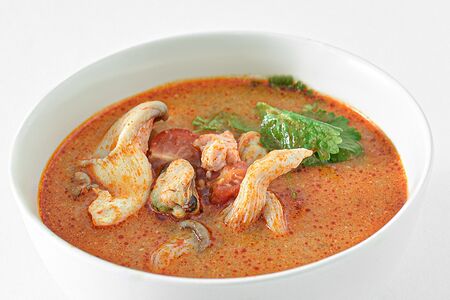 Том ям с креветкой