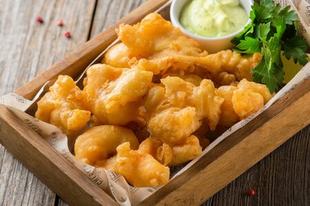 Хрустящие морепродукты