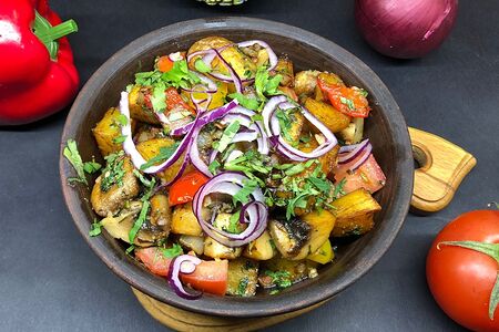 Оджахури с грибами