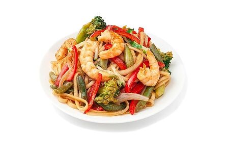 Удон с морепродуктами