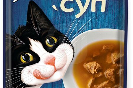 Felix Корм для кошек влажный суп курица