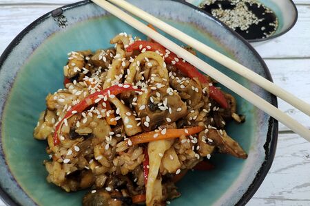 Тяхан с морепродуктами