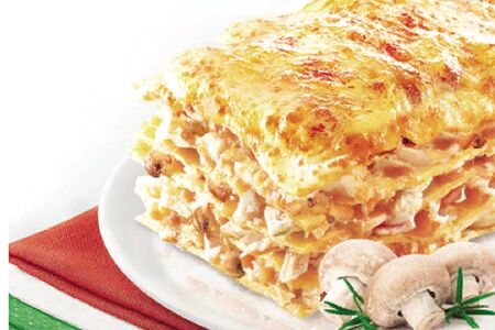 Лазанья Милано с курицей и грибами