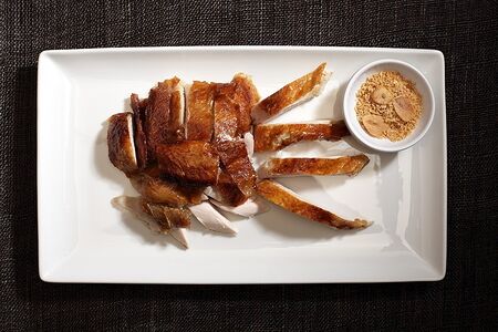 Цыпленок с золотым чесноком