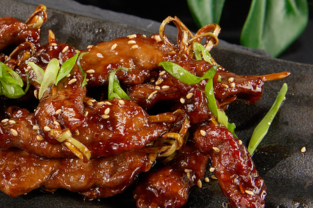 Говядина на шпажках в соусе Терияки