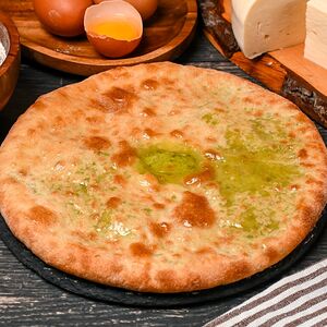 Осетинский пирог со шпинатом и сыром