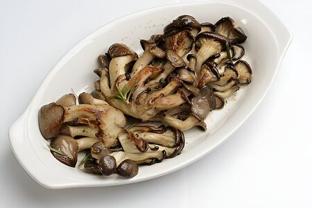 Запеченные вешенки с трюфельным маслом