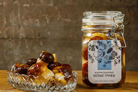 Белые маринованные грибы