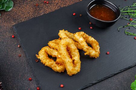 Кольца кальмара в темпуре