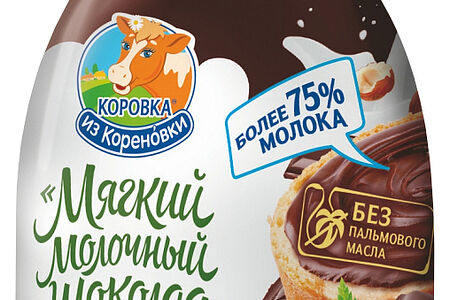 Паста молочно-шоколадная с фундуком Коровка из Кореновки 330г
