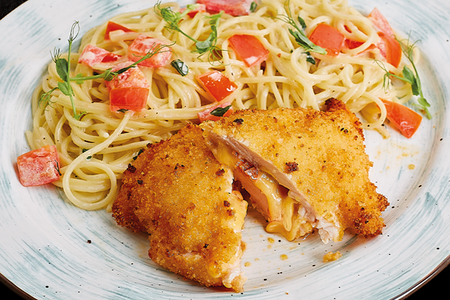 Пиката куриная со сливочной пастой