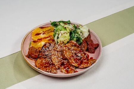 Теплый салат Терияки