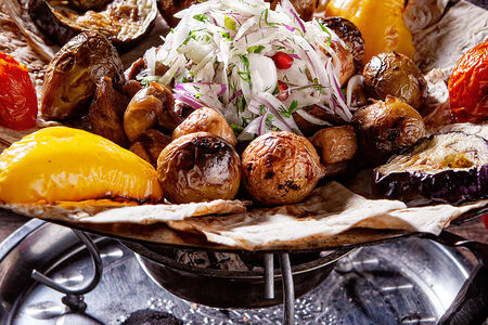 Садж для двоих из баранины