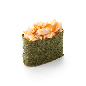 Острые суши с тигровой креветкой