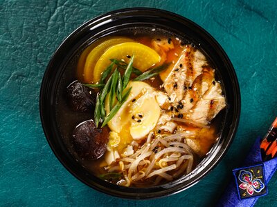 Рамен с курицей