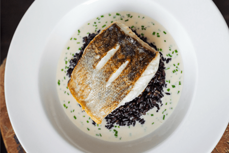 Судак с рисом венеро