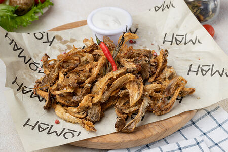 Вешенки фри со сметаной